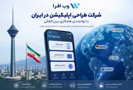 شرکت طراحی اپلیکیشن در ایران با توانمندی همکاری بین المللی